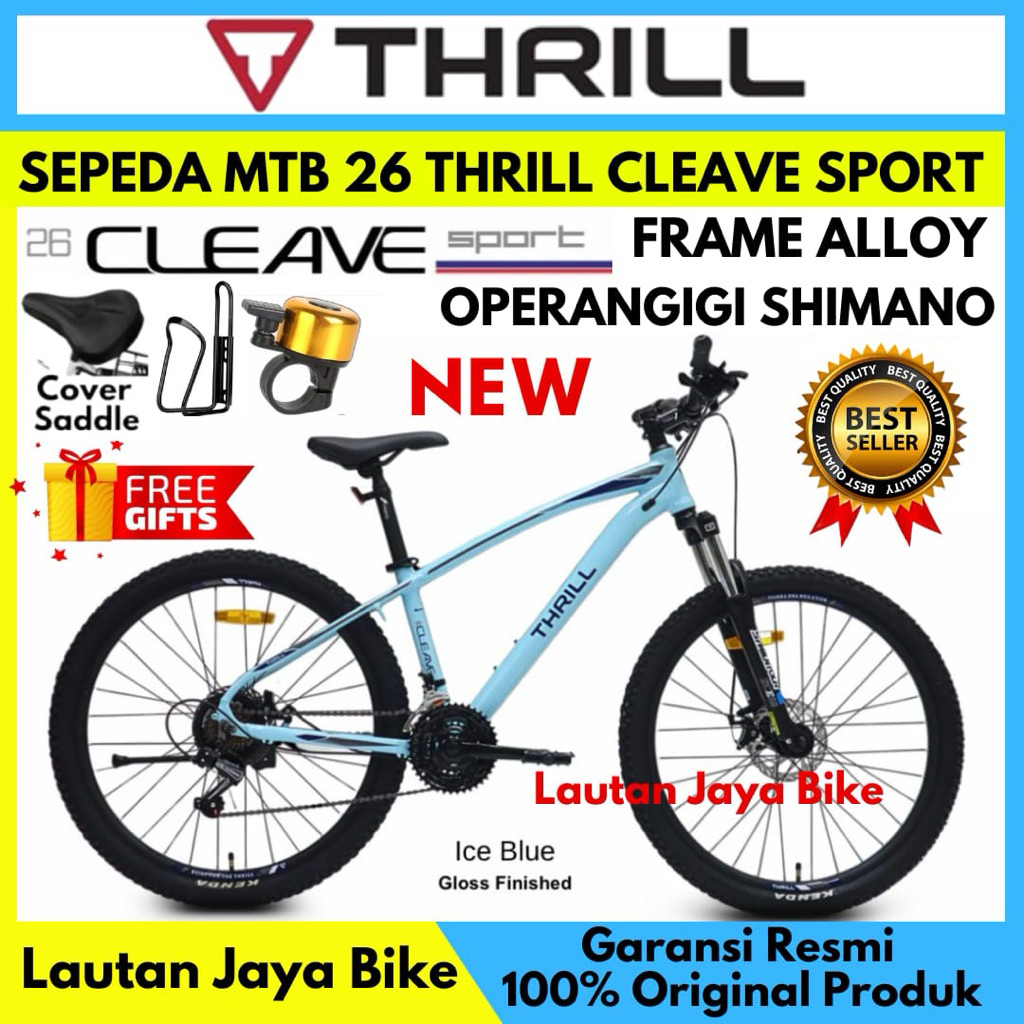Sepeda Gunung 26 Mtb Thrill Cleave Sport Frame Alloy Terbaru