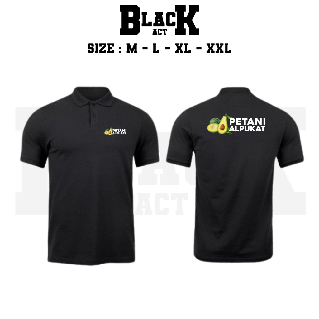 KAOS KERAH PETANI ALPUKAT// BAJU KERAH PETANI ALPUKAT