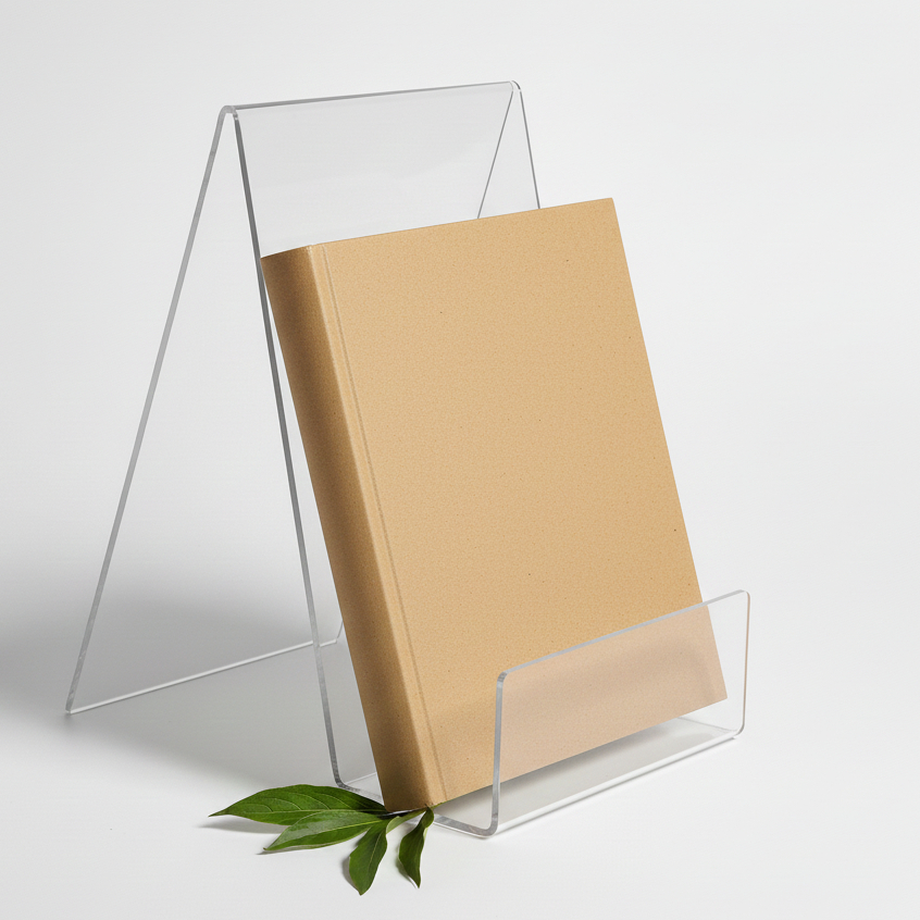 Rak Akrilik Multifungsi||Rak buku akrilik|Stand Pembatas Buku Akrilik / Pembatas Buku Akrilik