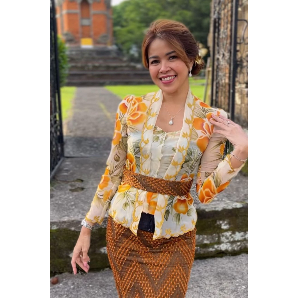 Kain lukis bordir terbaru || bahan kebaya lukis || kebaya lukis bali || kanabali