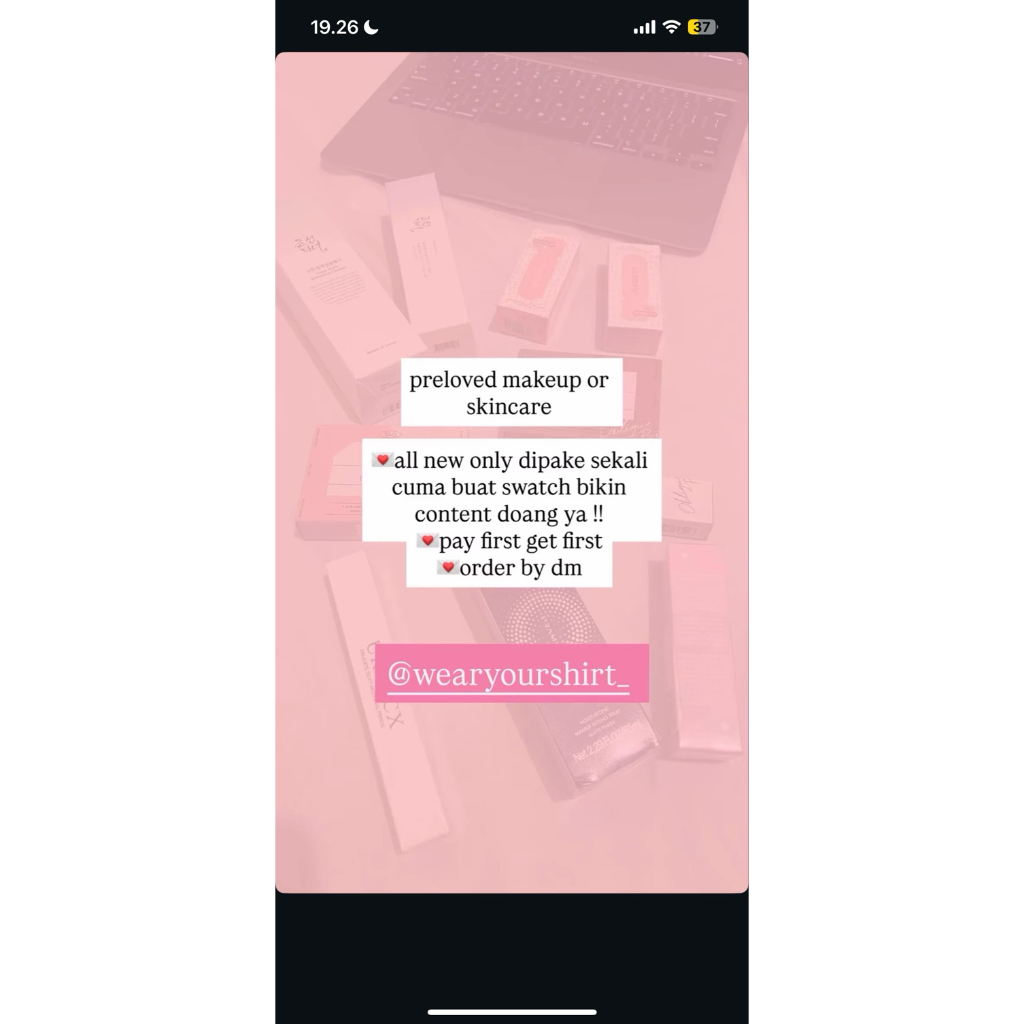preloved makeup // preloved skincare // preloved makeup skincare murah // preloved makeup selebgram 