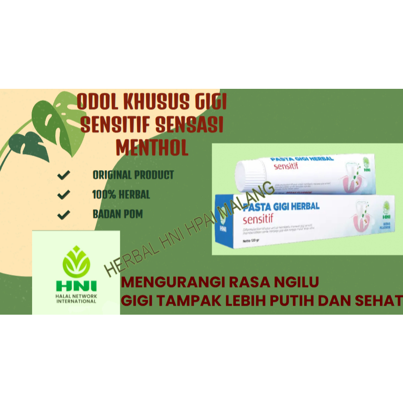 PASTA GIGI HERBAL SENSITIVE ODOL HNI HPAI