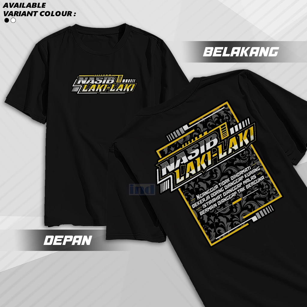 Kaos Nasib Laki-laki Vol 2 Baju Distro Pria Dewasa Cotton Combed