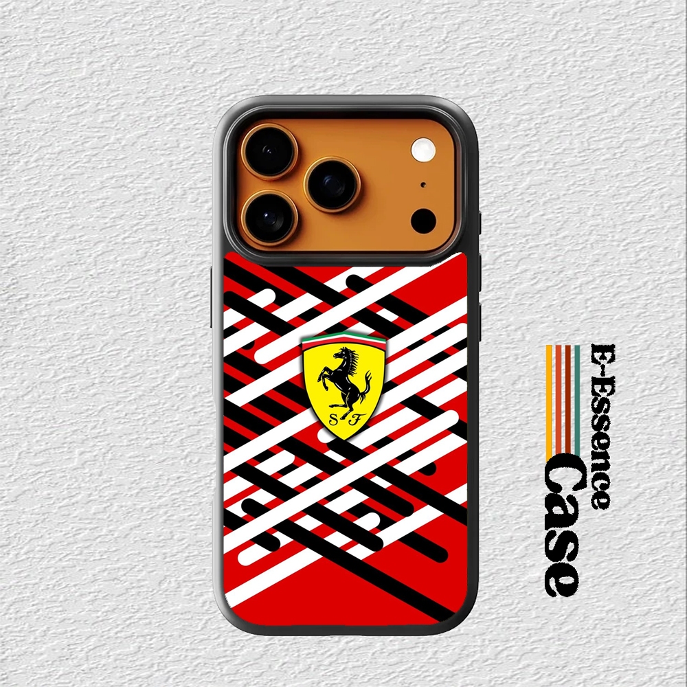 Case Casing Softcase iPhone 17 16 15 14 13 12 11 Pro Air Max Mini Plus X Xs Max XR Scuderia Ferrari-