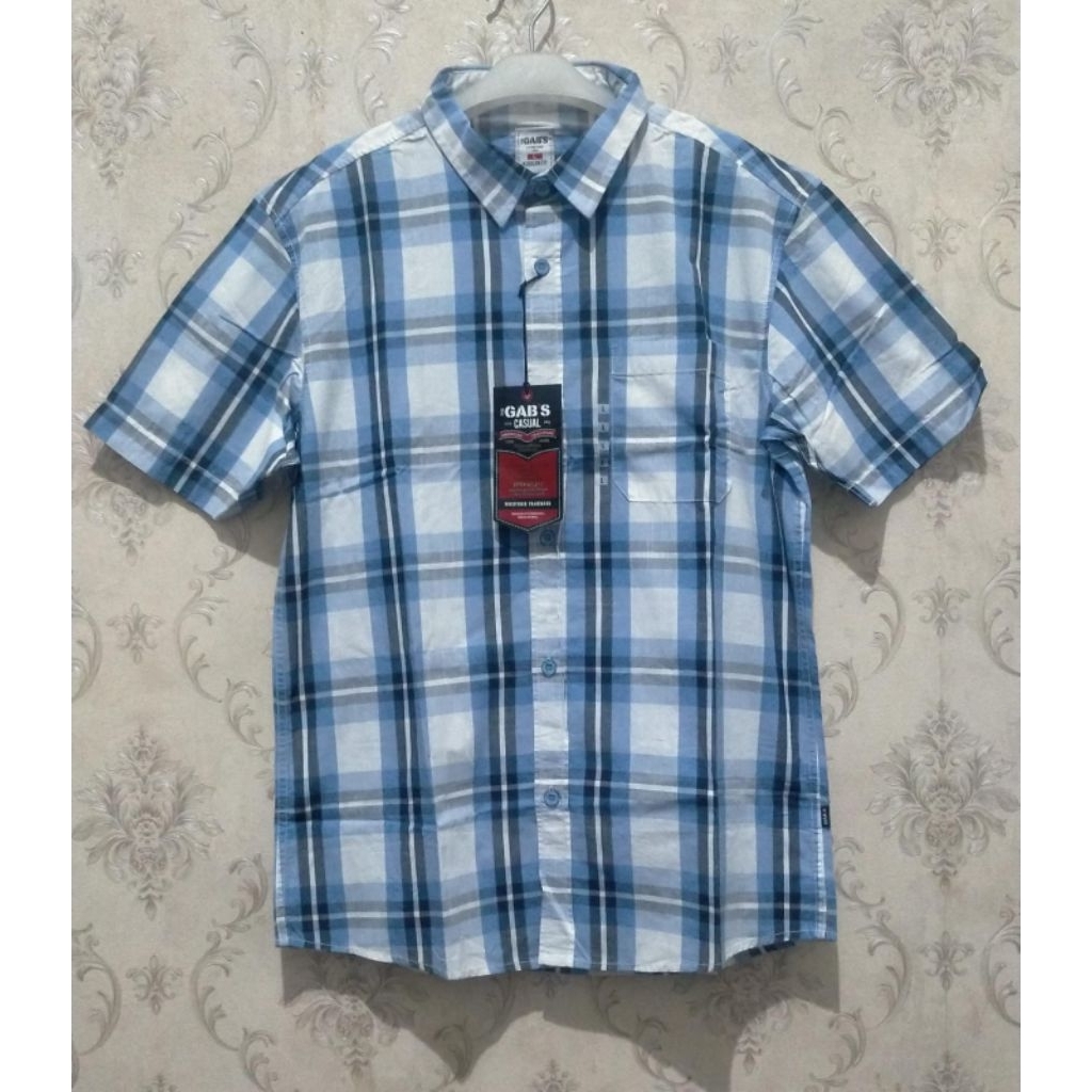 Kemeja pria pendek original Gabrielle