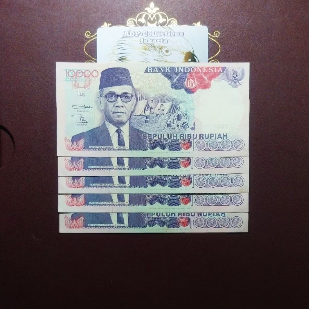 Uang kuno 10000 hamengkubuwono 1992