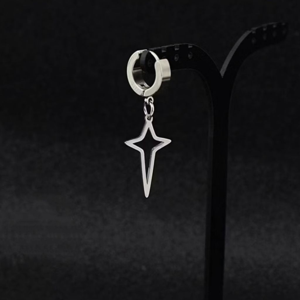 Anting gantung korea jepit tindik pria wanita