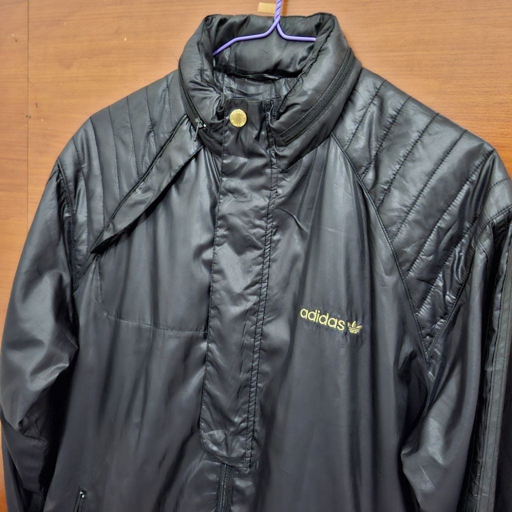 JAKET PRIA ADIDAS TEBAL HITAM HIDDEN HOODIE LD : 110 LP : 73 | ORIGINAL
