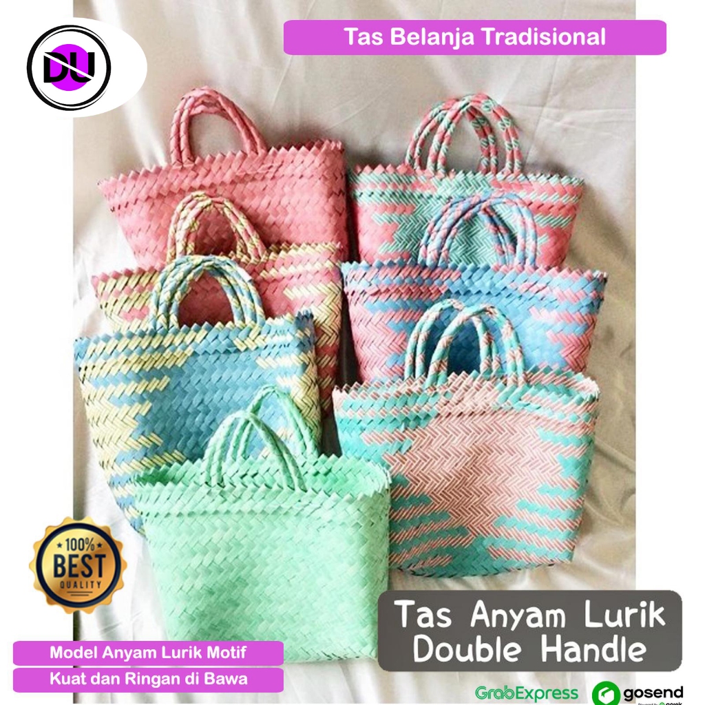 Tas Keranjang Anyaman Tas Belanja Tas Jadul Premium Murah Tas Belanja Pasar Tas Berkat Tas Hempres T