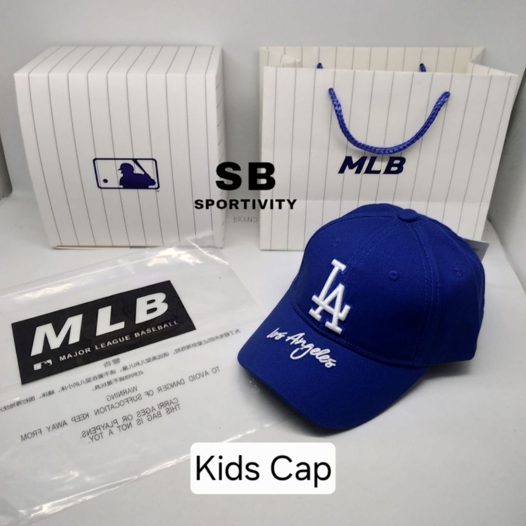 S-801 Topi anak Kids cap MLB LA Blue