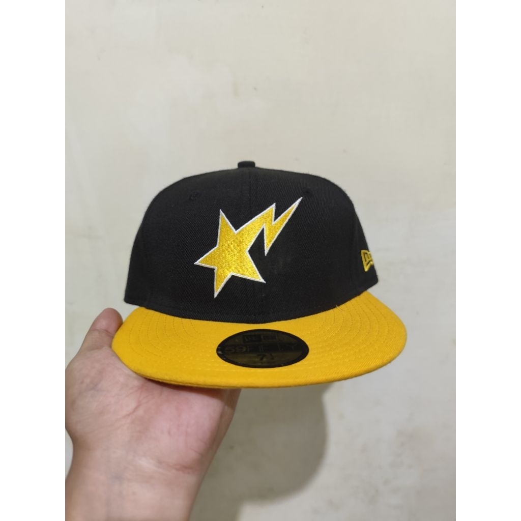 Topi snapback new era x BAPESTA
