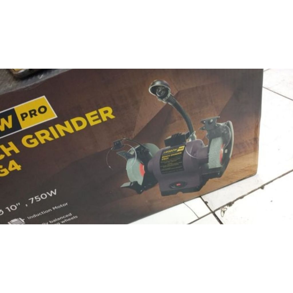 krisbow gerinda duduk 10 inc / 25 cm bench grinder 10inc
