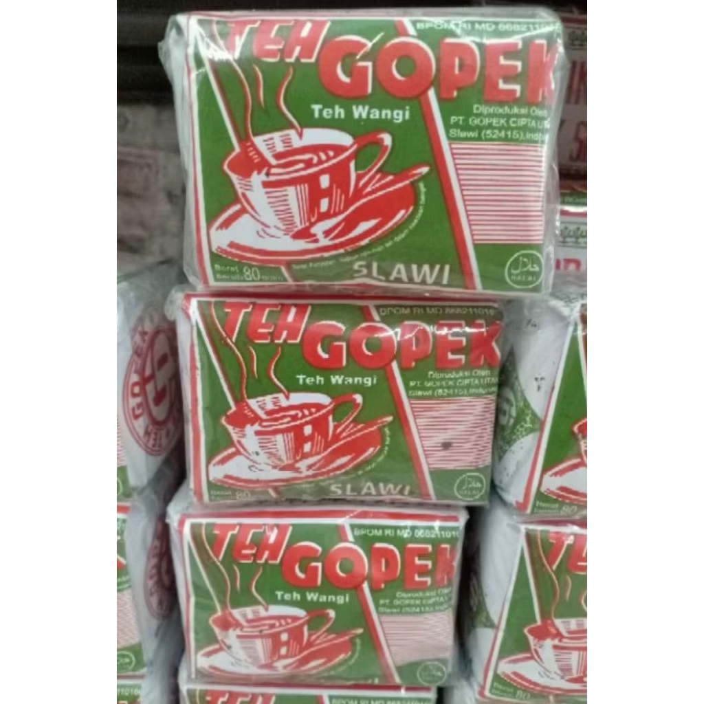 TEH GOPEK 80gram SLOP ISI 5Pcs Teh Tubruk Slawi Asli