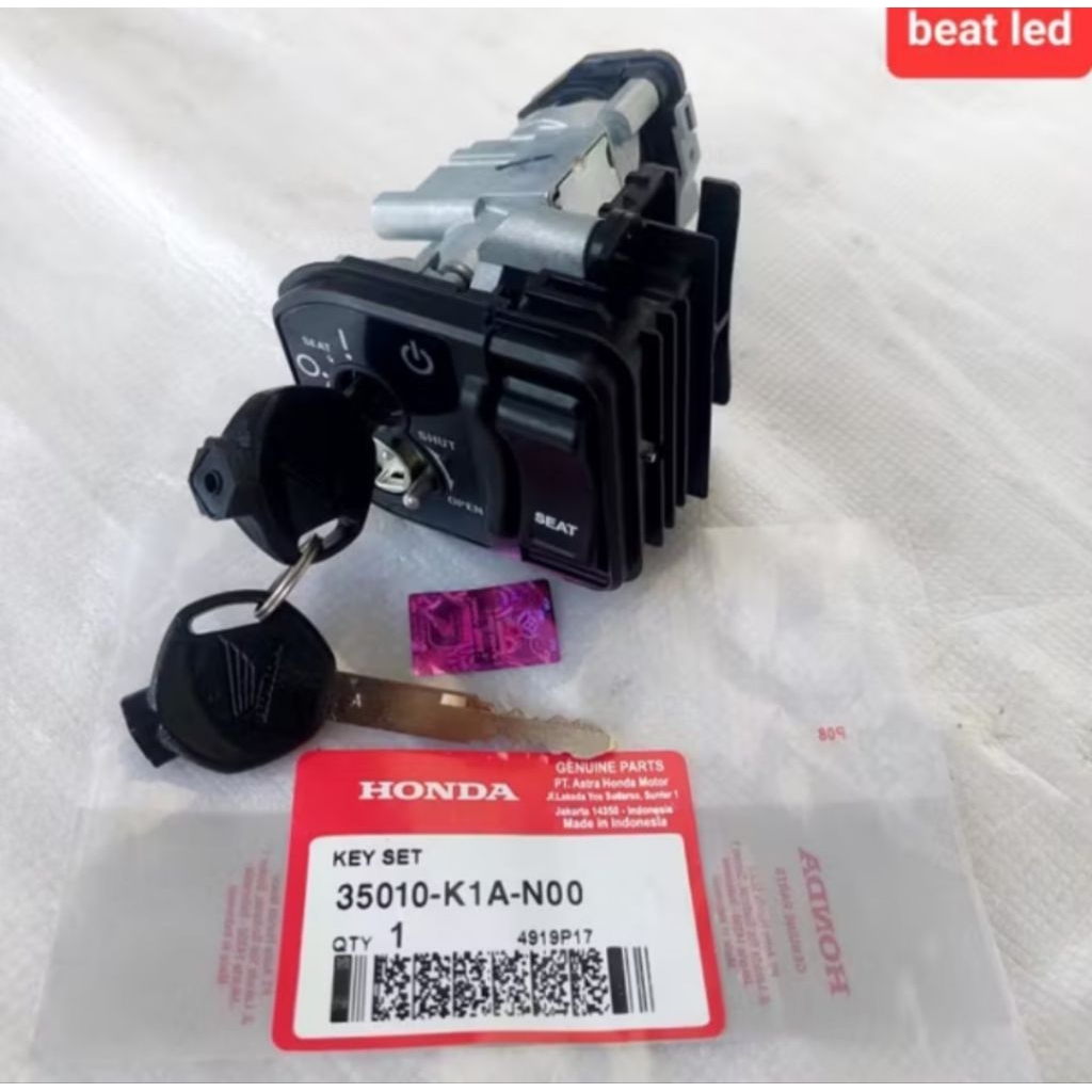 Kunci Kontak Key Set Beat Iss Beat Street New Led Original 35010K1AN00