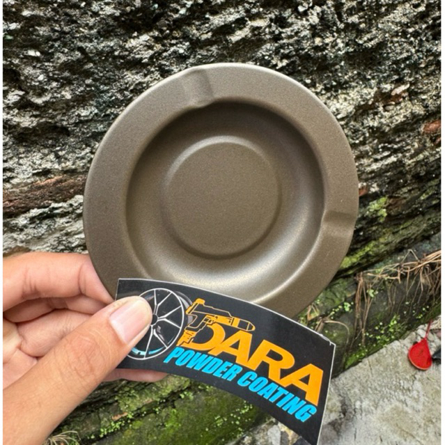 Bubuk Powder Coating Bronze Gold Doff