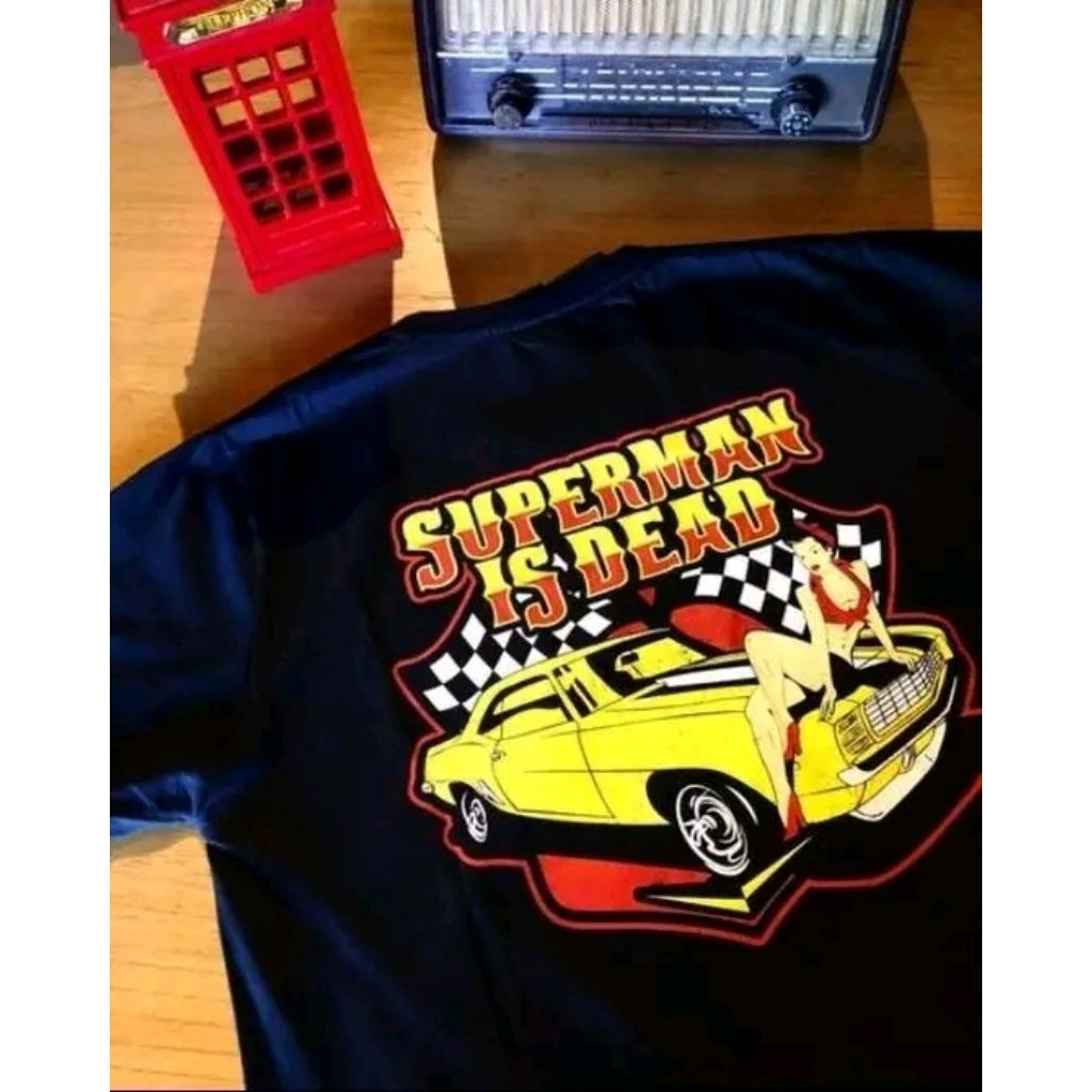 SUPERMAN IS DEAD OFFICIAL MERCHANDISE | TSHIRT MUSIC LADYROSE BLACK