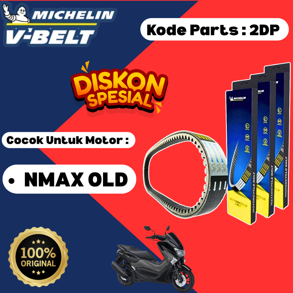 Van Belt Michelin 2DP , Vanbelt / V-Belt Motor Yamaha NMAX OLD , NMAX LAMA Original
