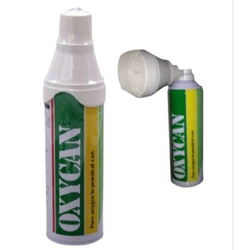 Oxycan Green Kaleng 500 cc - Oxygen / Oksigen Portable