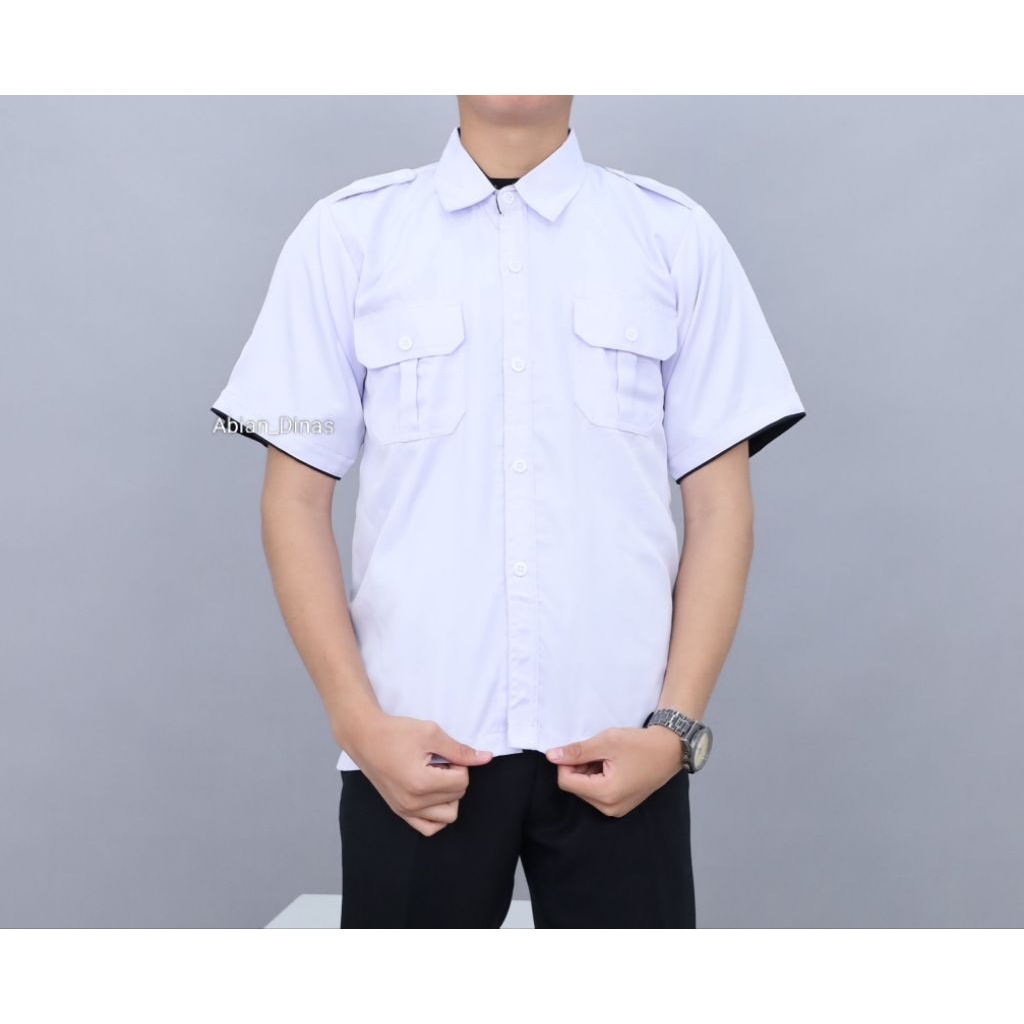 Baju PDH Pria Lengan Pendek / Baju ASn Pria
