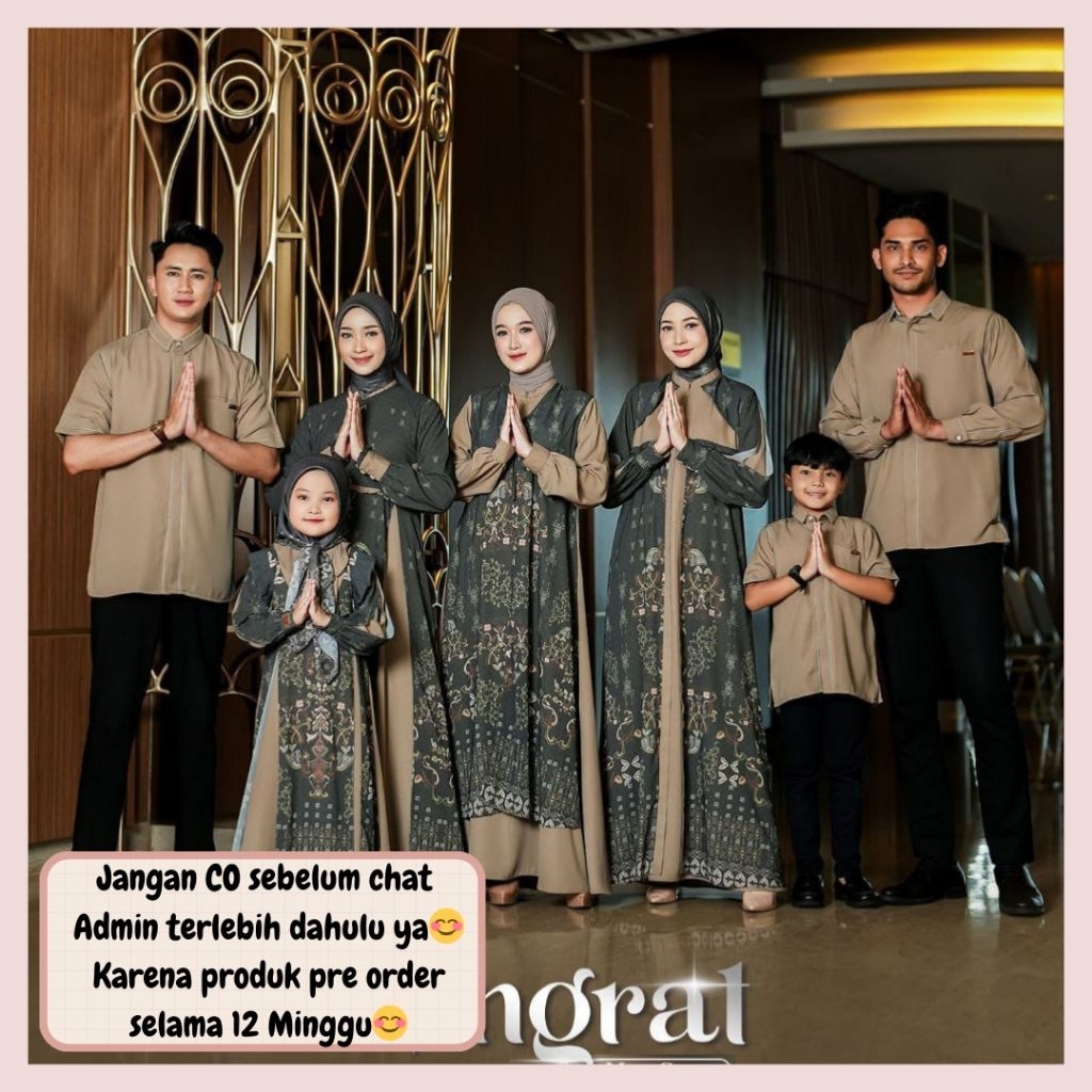 Ningrat sarimbit lebaran 2026 by Silvi collection OPEN PRE ORDER (READY FEBRUARI 2026) Family set co