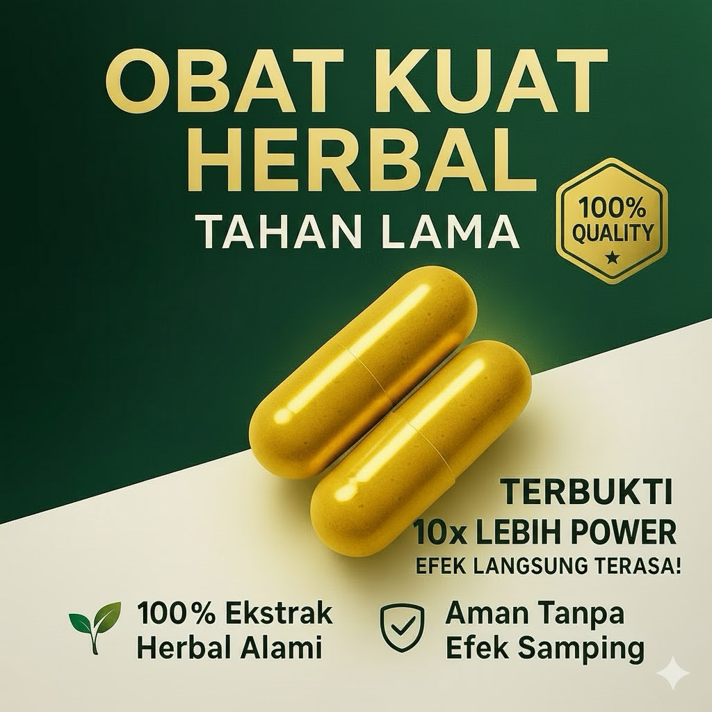 Obat Kuat Tahan Lama Herbal Ramuan Dayak Kapsul Alami (2kapsul)