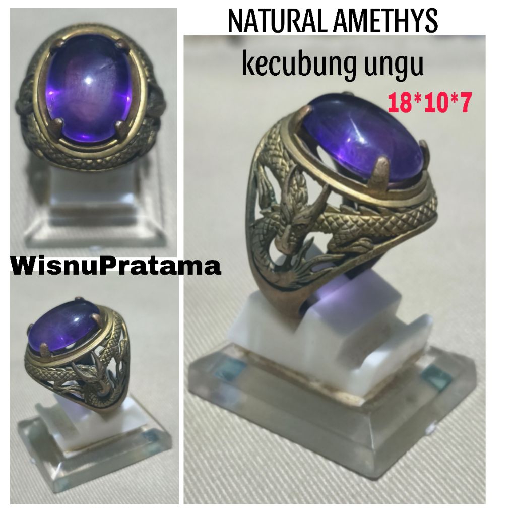 BATU AKIK KECUBUNG / NATURAL AMETHYS QUARTZ