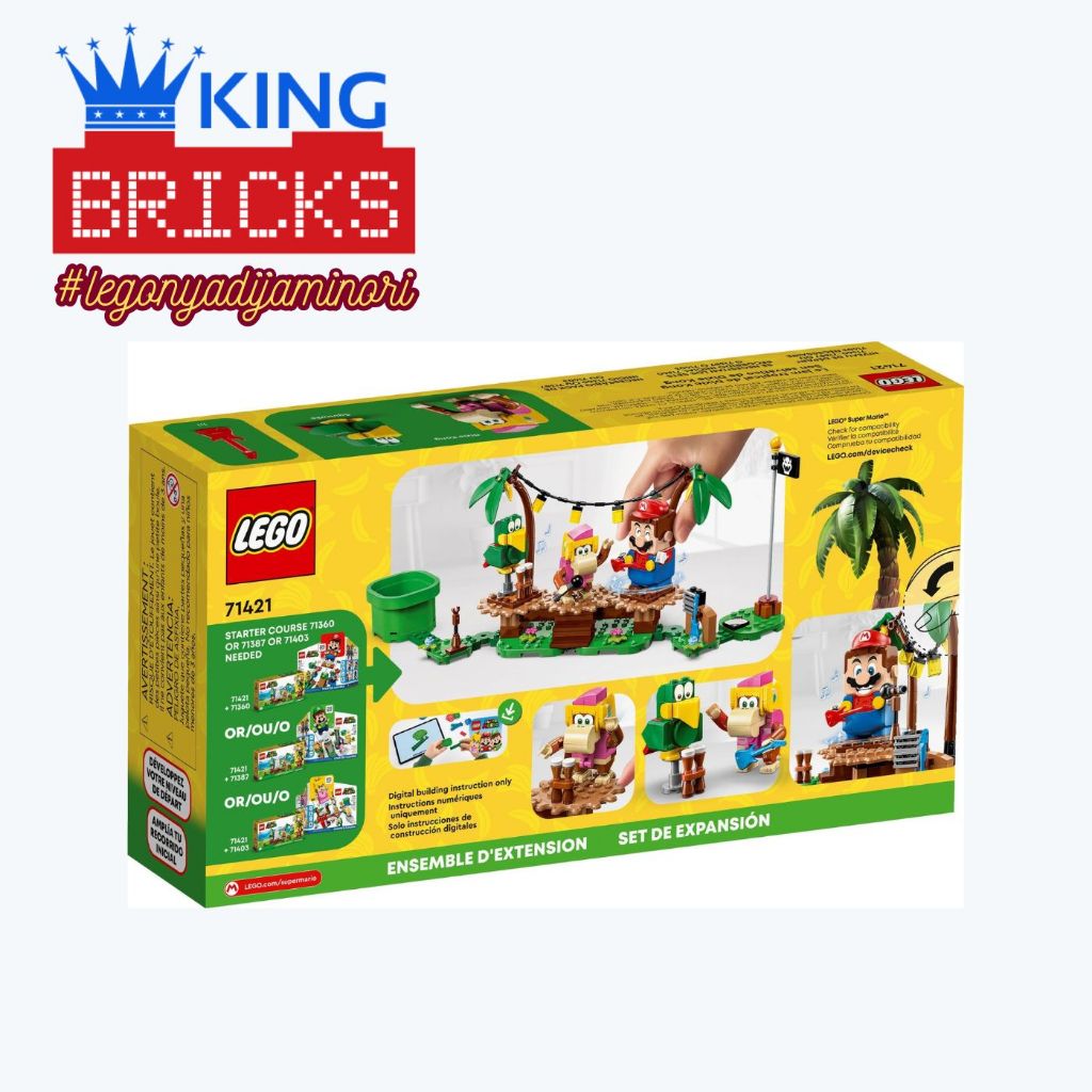LEGO 71421 SUPER MARIO Dixie Kong Jungle Jam Mainan Original