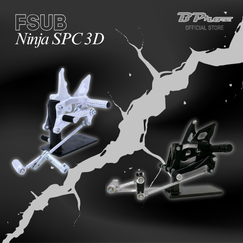 Footstep Underbone BPro Kawasaki Ninja 150 R SS RR SPC 3D Full Spec Original BPro Racing