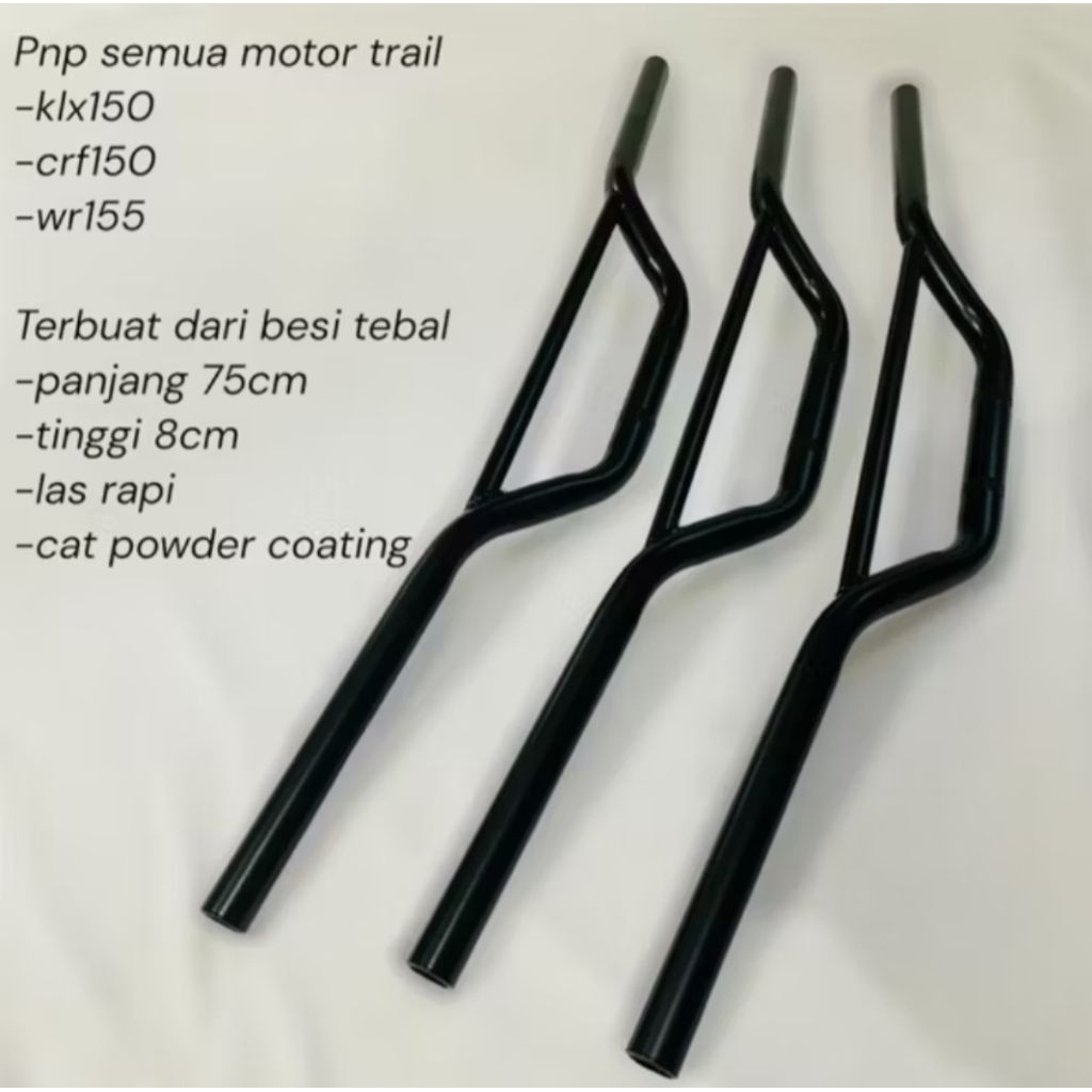 STANG STIR MOTOR HONDA CRF150L CKD STIR TRAIL CRF 150L MODEL ORI TEBAL