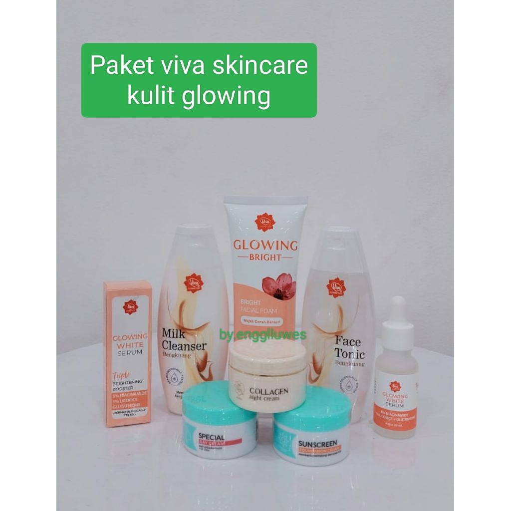 (FS) PAKET VIVA SKINCARE KULIT GLOWING/PAKET VIVA SKINCARE