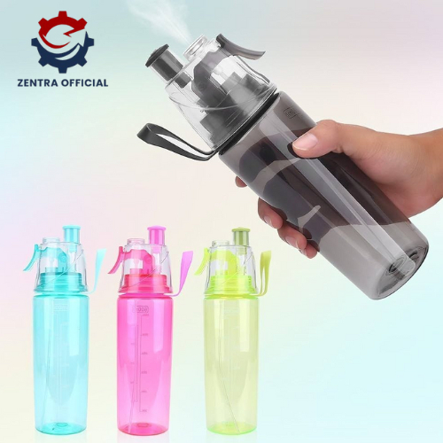 Botol Minum Plastik Semprot Sport Spray Water / Botol Minum Sport Spray Water Bottle BPA FREE