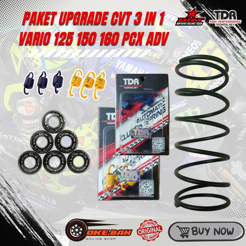 PAKET UPGRADE KIRIAN CVT BRT VARIO 125 CBS VARIO TECHNO 125 CBS VARIO 125 FI ESP