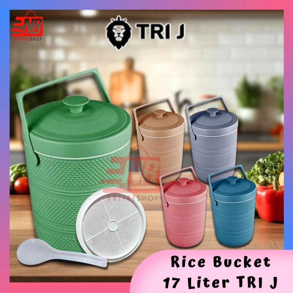 Rice Bucket TRI J 17L / Termos Nasi Trij / Termos Es Jumbo Termos Nasi Termos Es Viral - Termos Jual