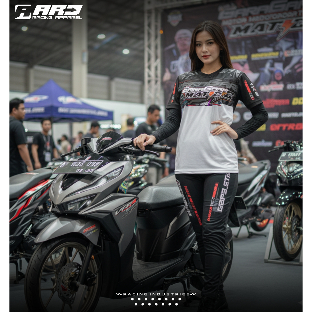 Kaos Jersey Racing Pria Wanita Gara Gara Matic