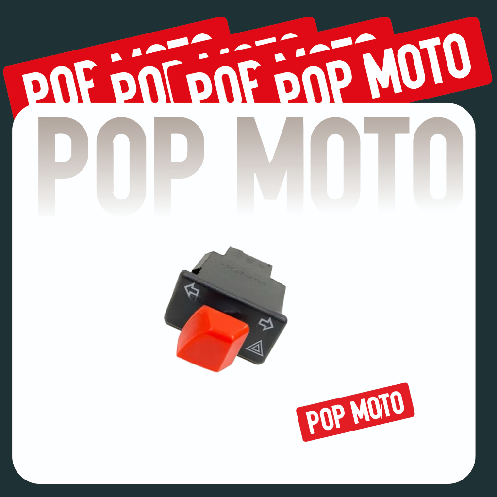 Saklar Sein Hazard Lampu 34mm 30mm Trapesium Hitam Merah Vietnam Malaysia Thailand Pnp Matic Supra B