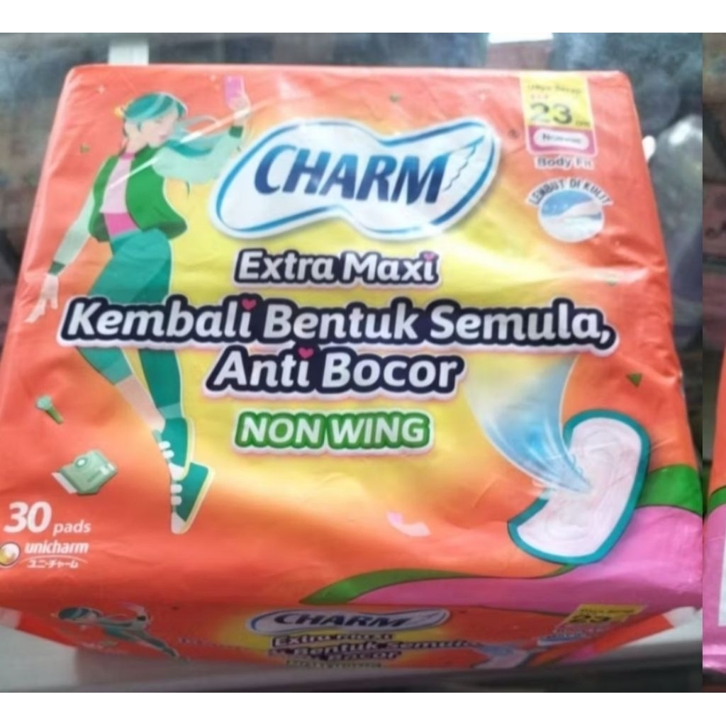 CHARM EXTRA MAXI NON WING ISI 30 PADS .BPOM