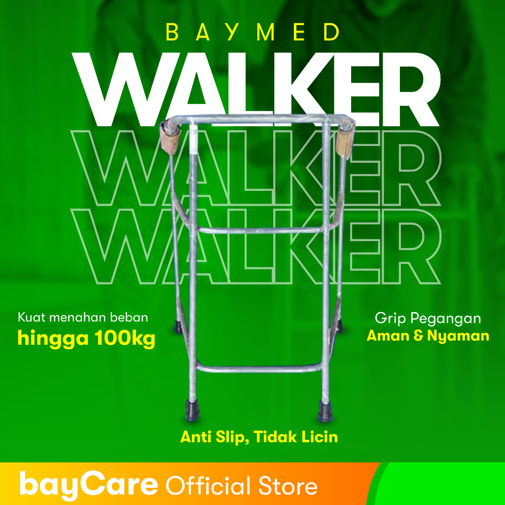 BAYMED - Walker Alat Bantu Jalan Lansia Dewasa / Tongkat Bantu Jalan / Walker