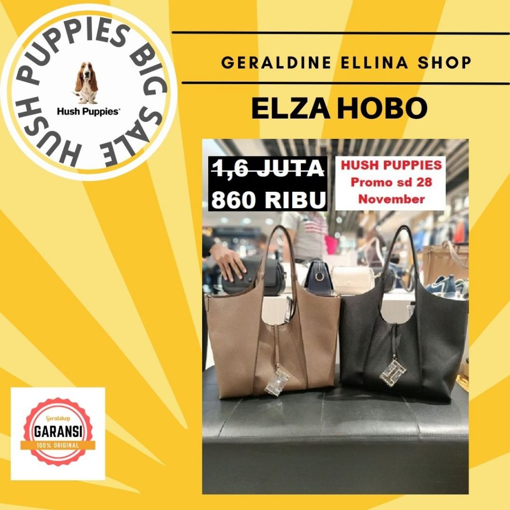 Tas Hush Puppies Wanita sale shoulder bag 100% original store seri ELZA HOBO