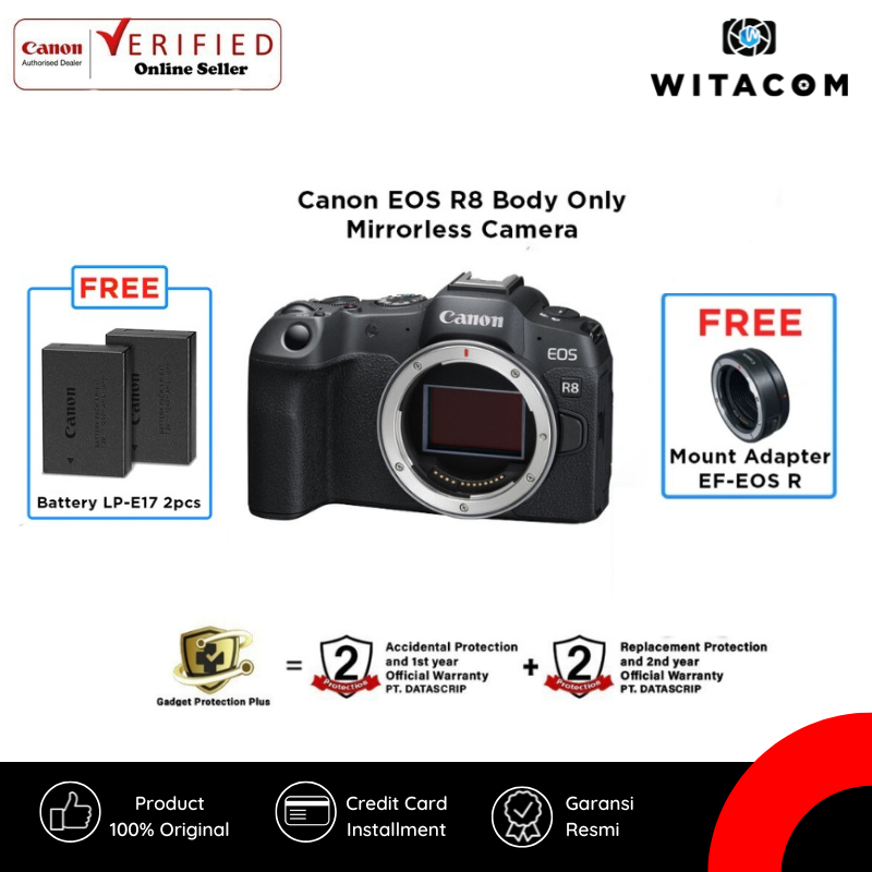 Canon EOS R8 / EOS R 8 Body Only - Garansi Resmi
