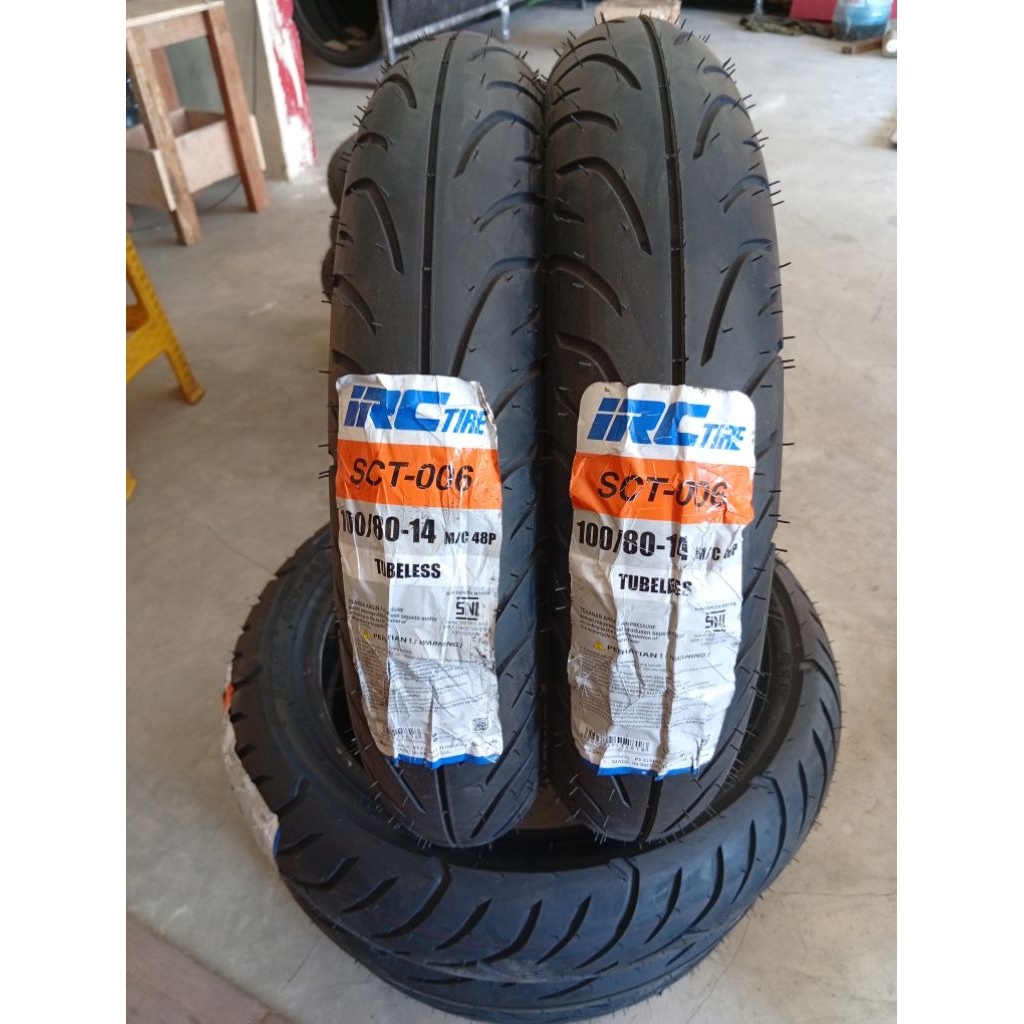 BAN TUBLESS IRC 100/80 RING 14