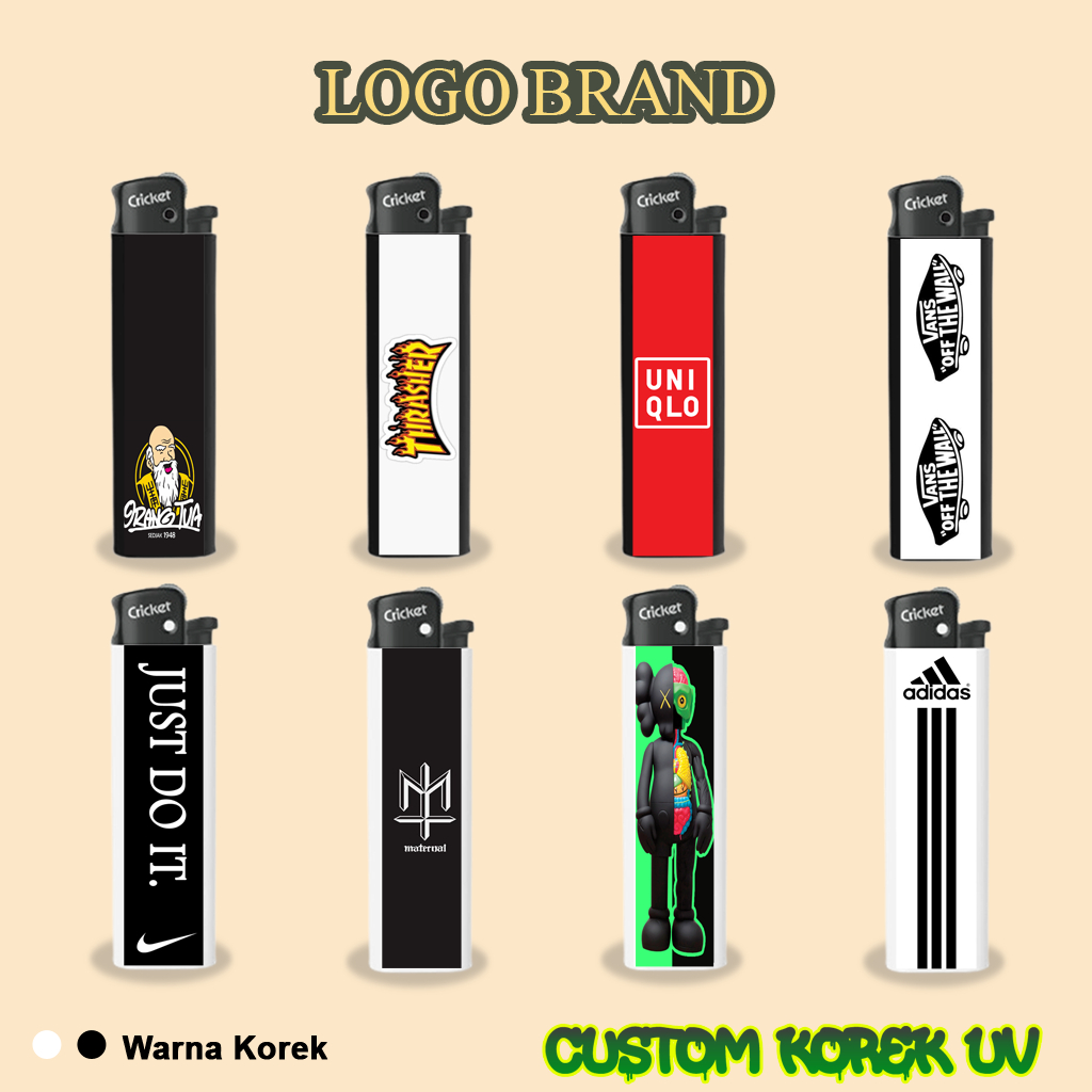 BRAND Korek Print UV Korek Cricket Print Uv Korek Cricket Custom Sticker Waterproof