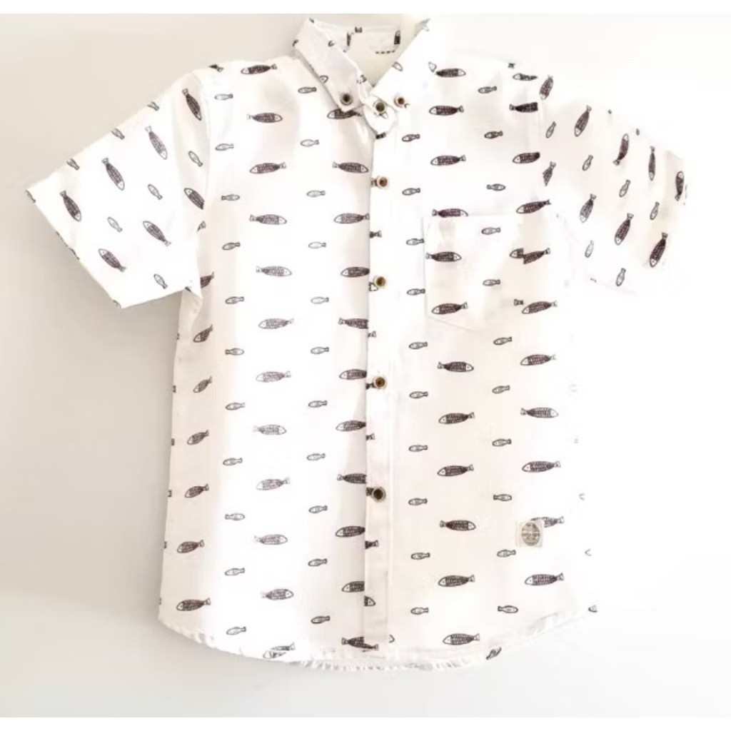 Kemeja anak cowok putih