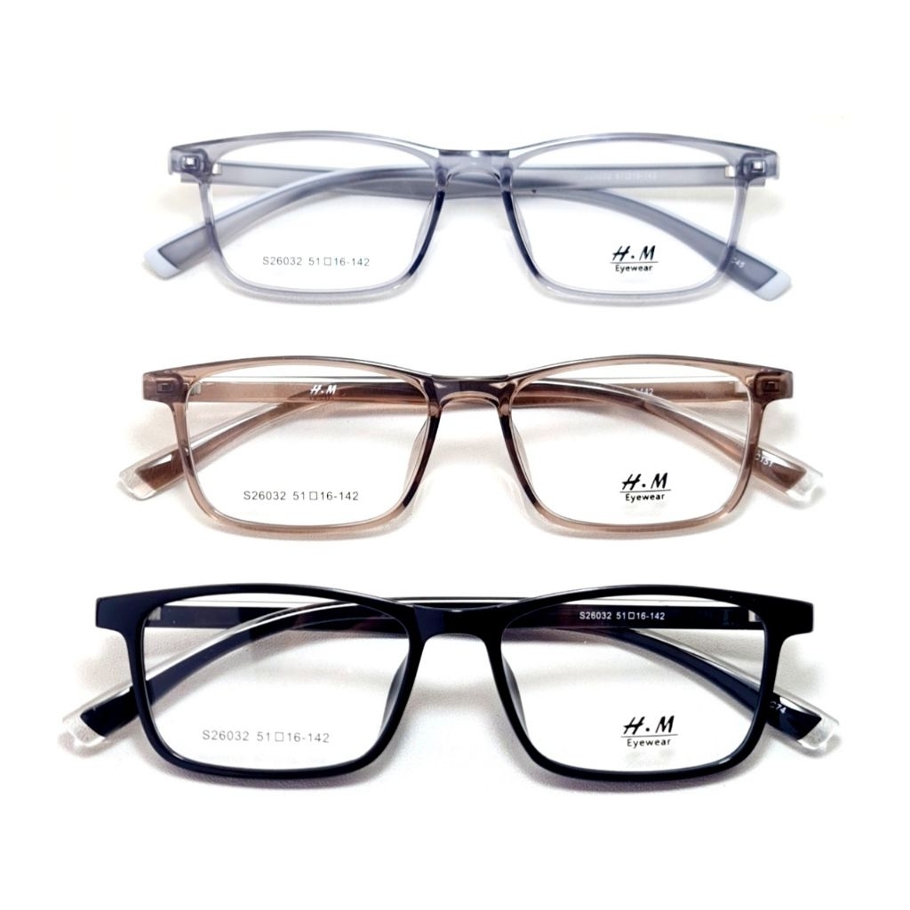 Frame Kacamata H.M S26032 51-16-142 elastis flexibel lentur