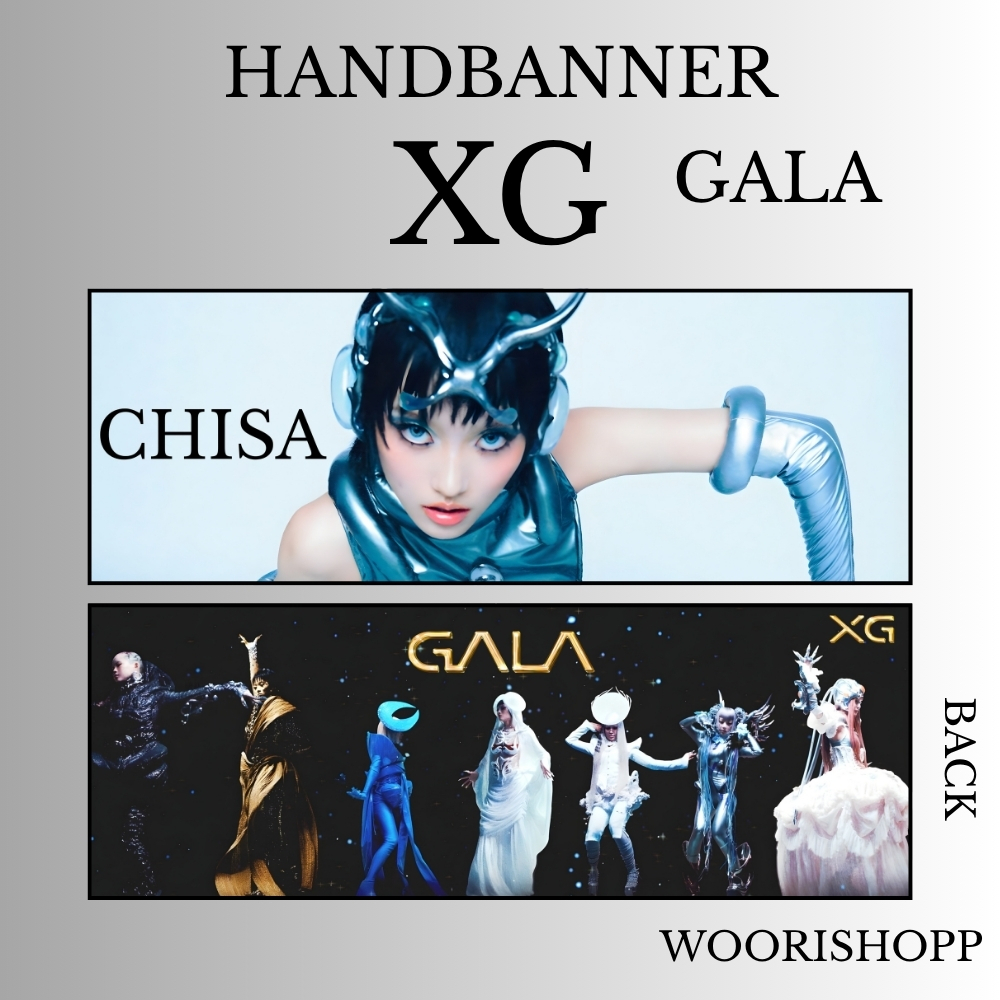 HAND BANNER XG GALA 2SISI KPOP UNOFFICIAL HANDBANNER CHISA HINATA JURIA JURIN MAYA COCONA HARVEY