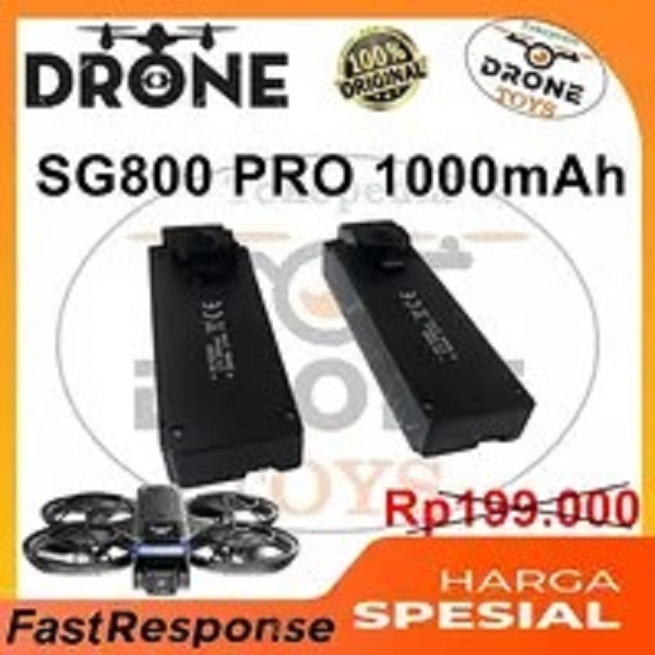 Battery SG800 PRO Mini Drone 3.7v 1000mAh Baterai Batre Drone Original Charger Micro USB