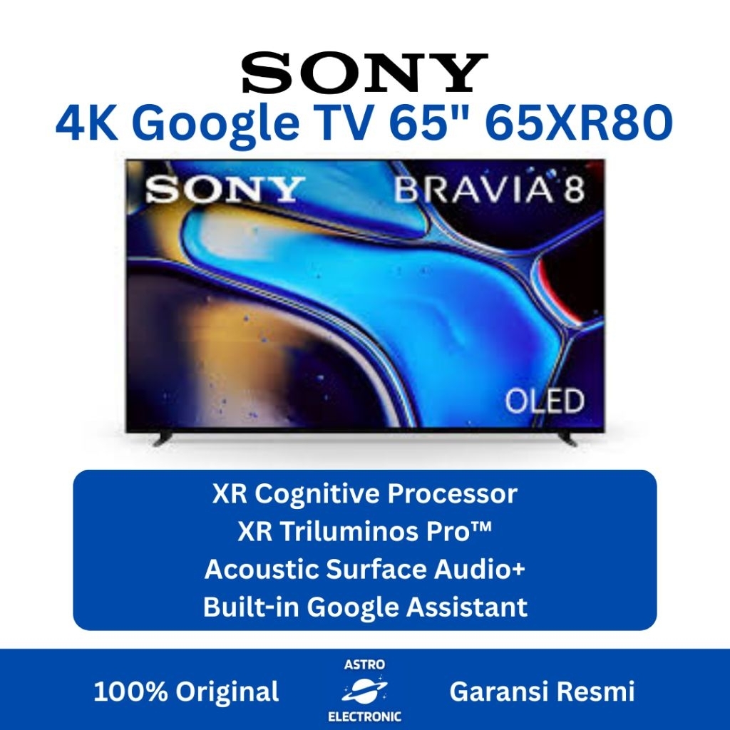 SONY 65XR80 / K-65XR80 BRAVIA 8 4K OLED TV 65 Inch