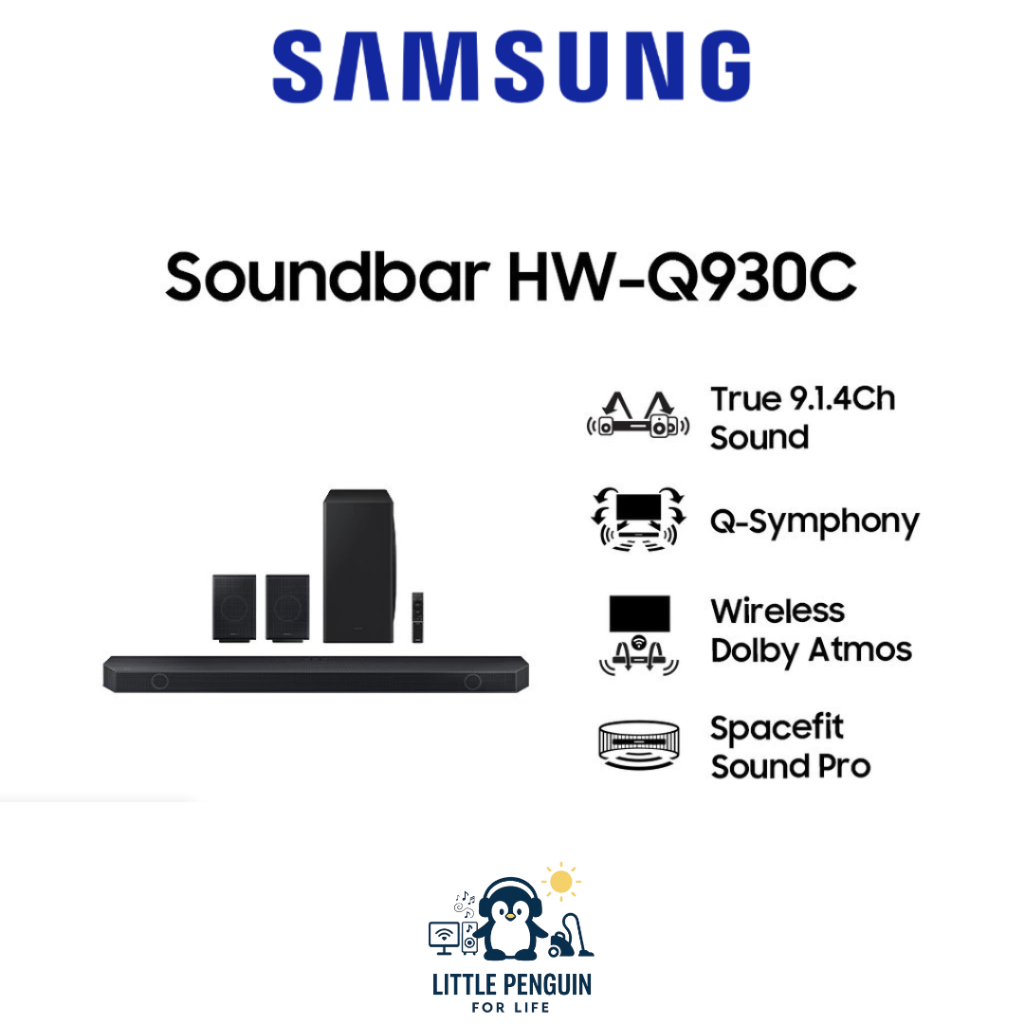 SAMSUNG Soundbar True 9.1.4Ch HW-Q930C dengan Wireless Dolby Atmos - HW-Q930C/XD