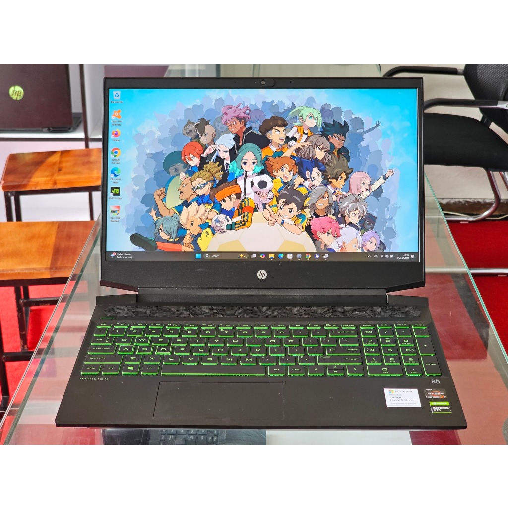 HP Pavilion Gaming 15 AMD Ryzen 7 4800H Ram 16 GB SSD 512 GB Nvidia GTX 1660 Ti Gaming editing dan r