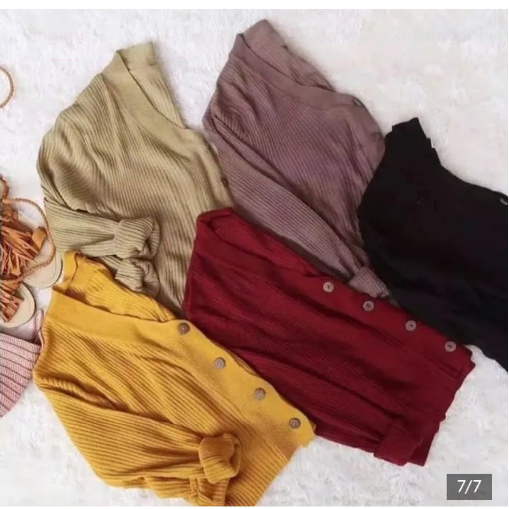 PRELOVED cardigan rajut crop top jumbo