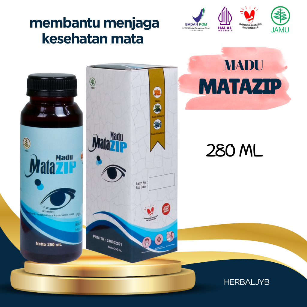 MADU MATAZIP ORIGINAL FREE TETES MATA ZIP | MADU HERBAL UNTUK PERAWATAN MATA